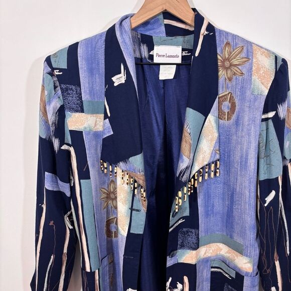 Pierre Lamonte Vintage Blazer Art To Wear Size 12 - Picture 4 of 16